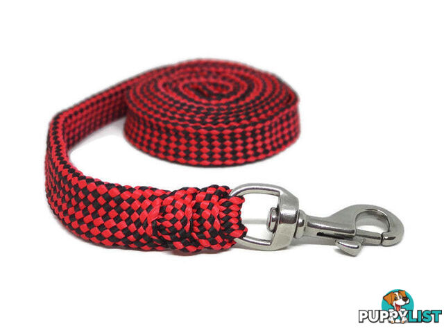 1.8m to 10m Long Dog Lead No Stitching Tough Yarnix 20mm Wide - YNXLD2010BRPNK