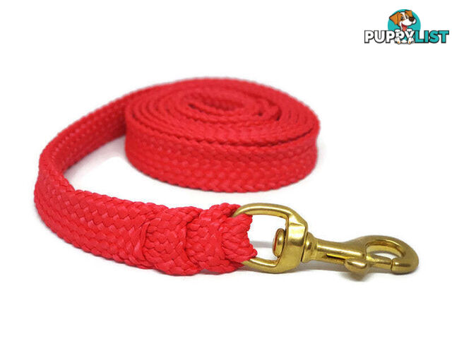 1.8m to 10m Long Dog Lead No Stitching Tough Yarnix 20mm Wide - YNXLD2010BRPNK