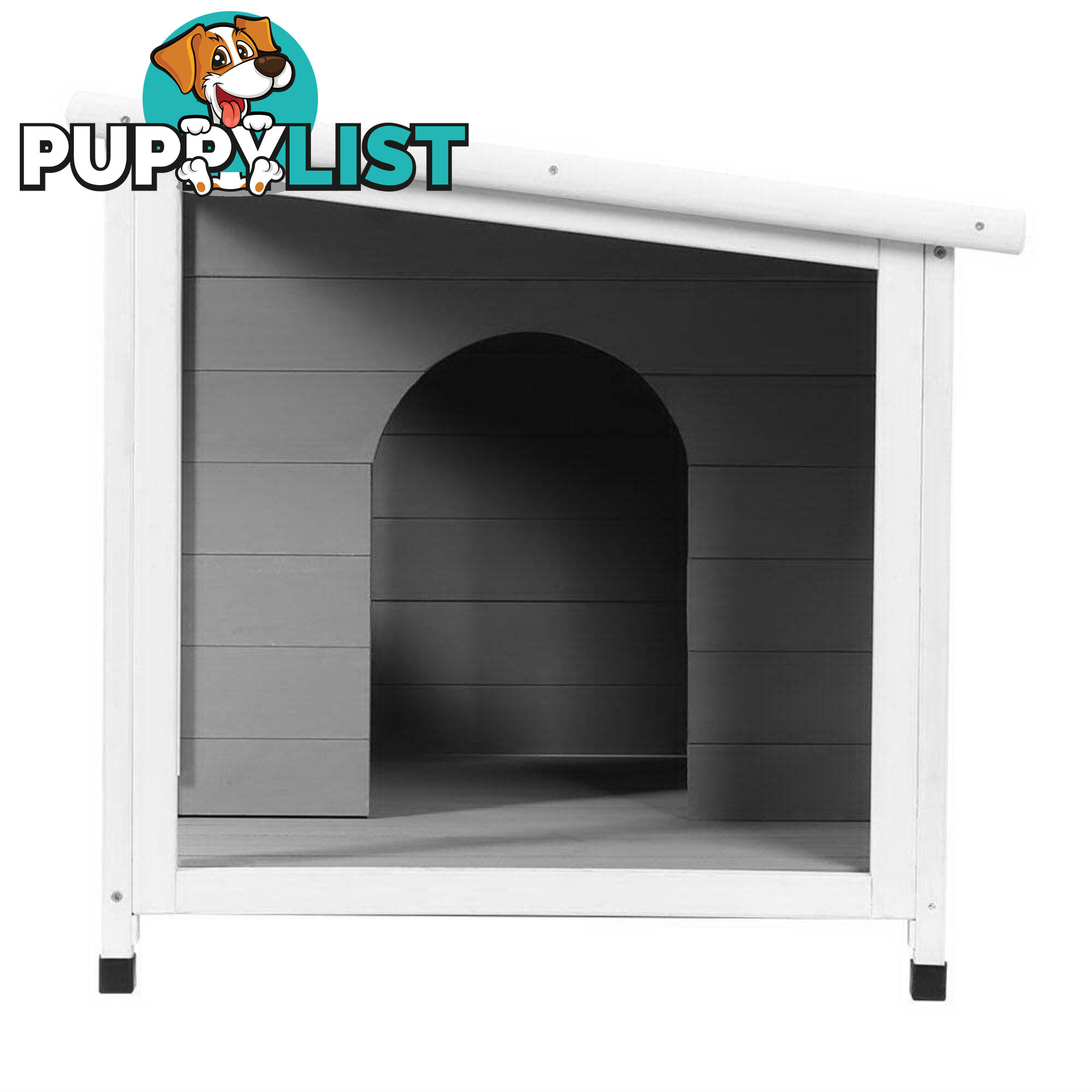 i.Pet Dog Kennel House Large Wooden Outdoor Pet Kennels Indoor Puppy Cabin Log - PET-GT-DH7S-GR