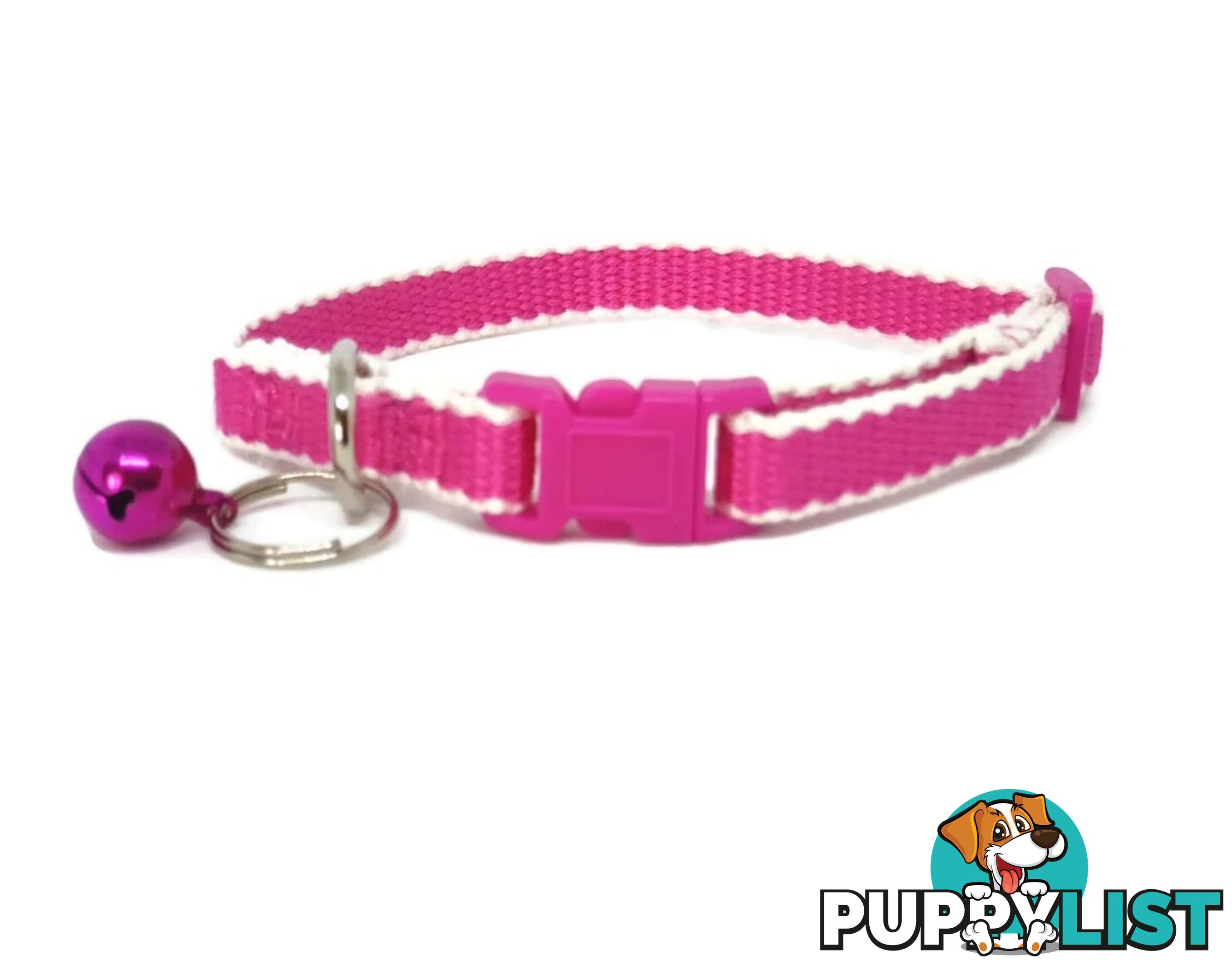 100% Pure Bamboo Fibre Cat Collar Plastic Buckle - Moondidley Pets - MDPCOLBLK