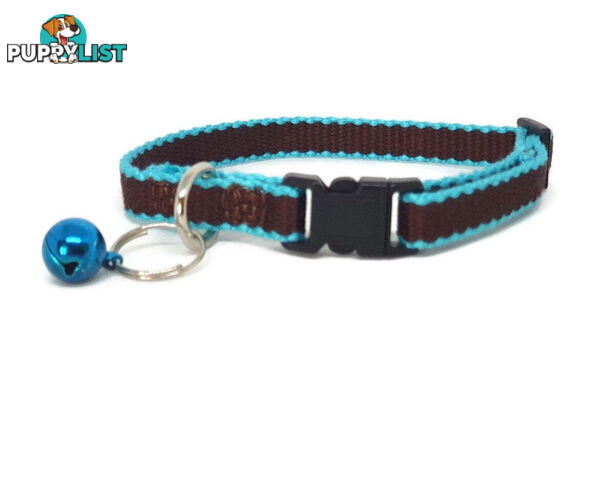 100% Pure Bamboo Fibre Cat Collar Plastic Buckle - Moondidley Pets - MDPCOLBLK