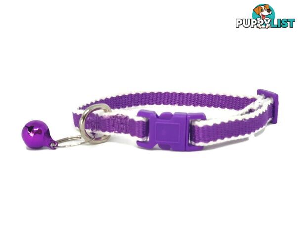 100% Pure Bamboo Fibre Cat Collar Plastic Buckle - Moondidley Pets - MDPCOLBLK