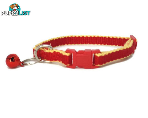 100% Pure Bamboo Fibre Cat Collar Plastic Buckle - Moondidley Pets - MDPCOLBLK