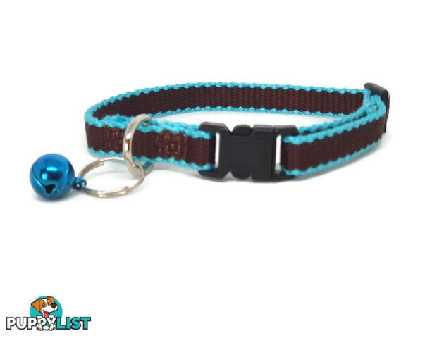 100% Pure Bamboo Fibre Cat Collar Plastic Buckle - Moondidley Pets - MDPCOLBLK