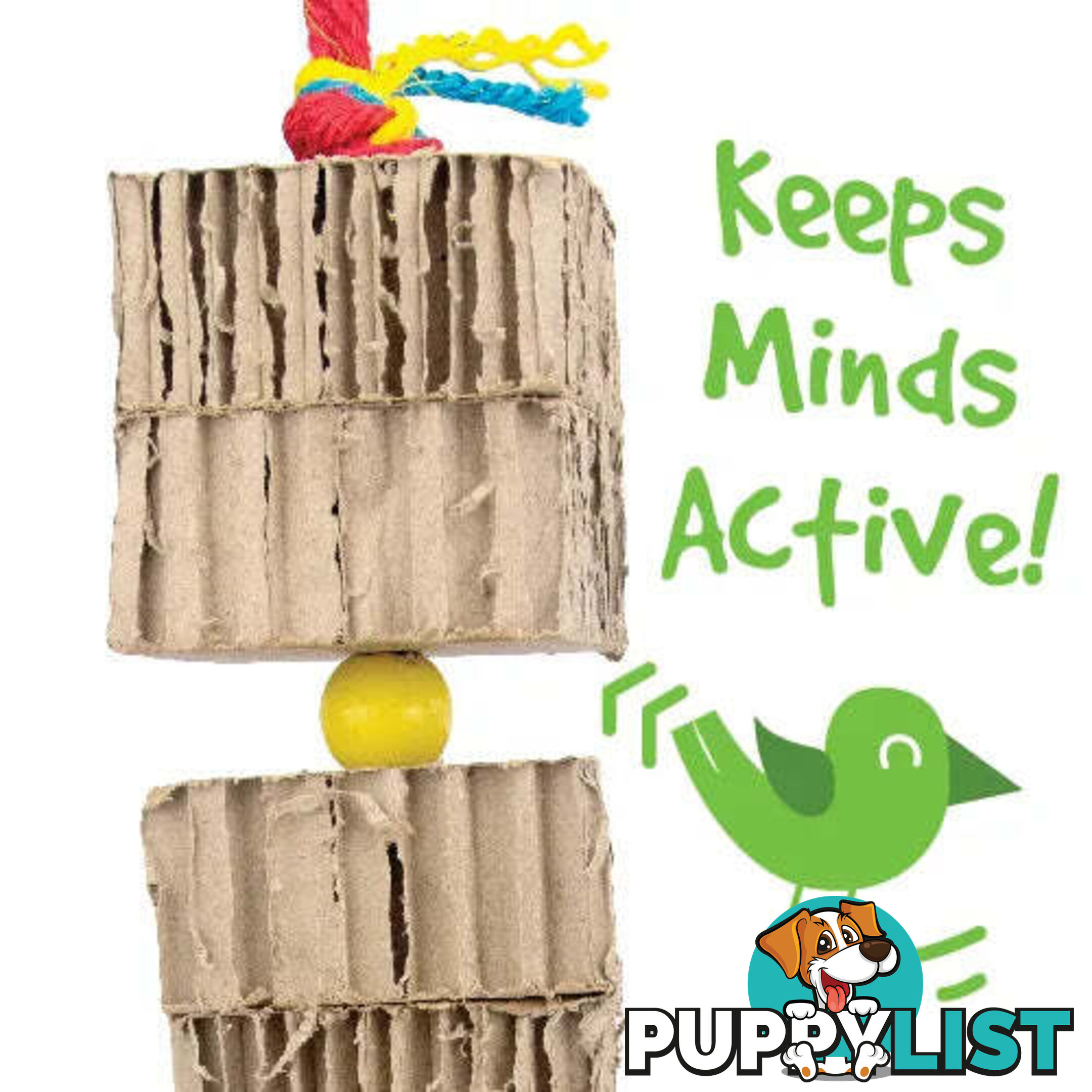 BIRD TOY DESTRUCTIVE - SHREDZ CARDBOARD TOWER X 3 & X 4 - BAINBRIDGE - BB-A8389