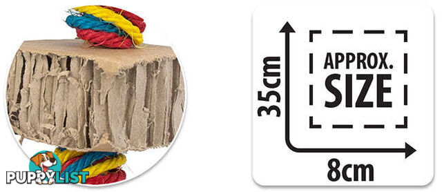 BIRD TOY DESTRUCTIVE - SHREDZ CARDBOARD TOWER X 3 & X 4 - BAINBRIDGE - BB-A8389