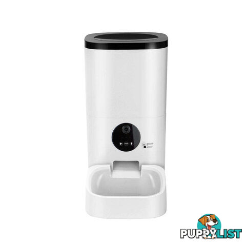 i.Pet Automatic Pet Feeder 6L Wifi Camera Dog Cat Smart Food Dispenser Timer - PET-FEEDER-6L-VIDEO-WH