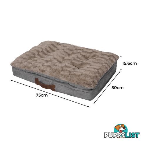 Dog Calming Bed Pet Cat Removable Cover Washable Orthopedic Memory Foam PaWz - WB-PT1058-S-KH