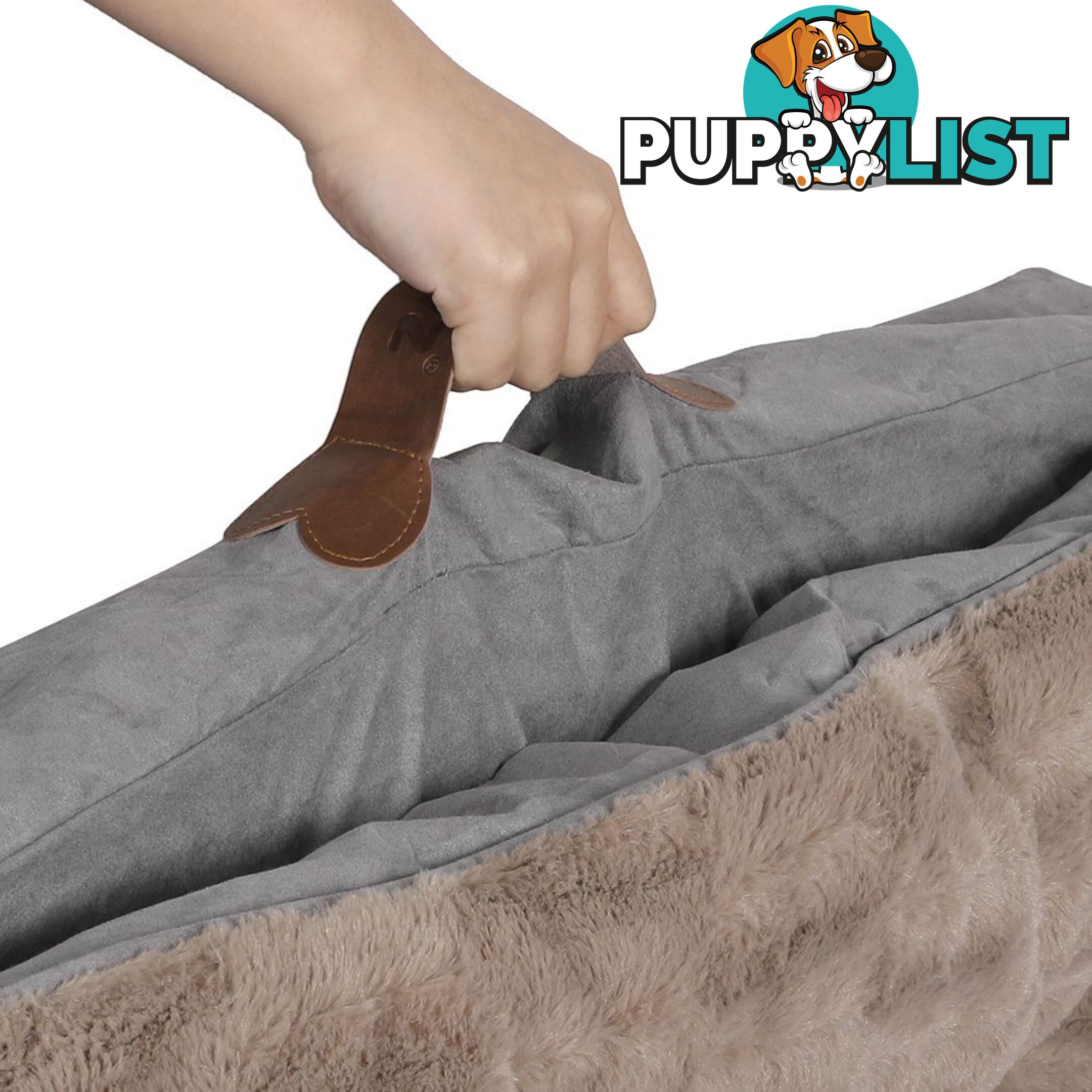 Dog Calming Bed Pet Cat Removable Cover Washable Orthopedic Memory Foam PaWz - WB-PT1058-S-KH