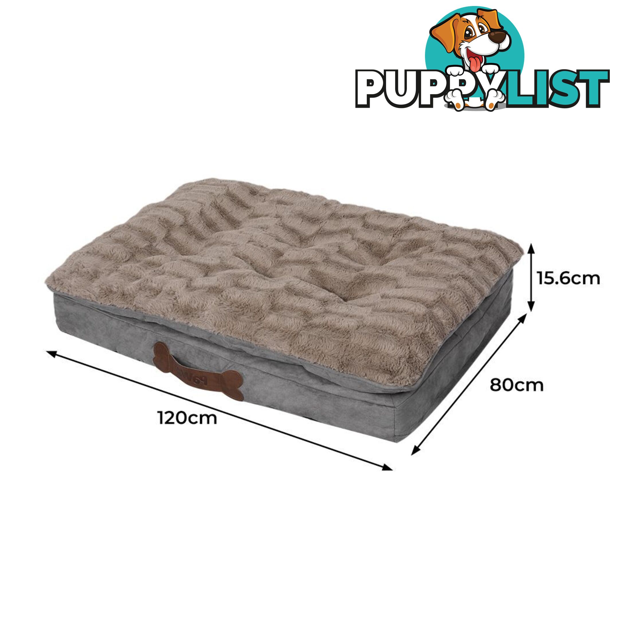 Dog Calming Bed Pet Cat Removable Cover Washable Orthopedic Memory Foam PaWz - WB-PT1058-S-KH