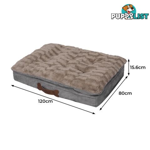 Dog Calming Bed Pet Cat Removable Cover Washable Orthopedic Memory Foam PaWz - WB-PT1058-S-KH