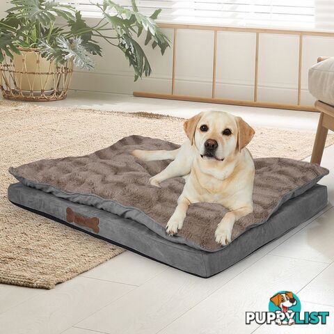 Dog Calming Bed Pet Cat Removable Cover Washable Orthopedic Memory Foam PaWz - WB-PT1058-S-KH