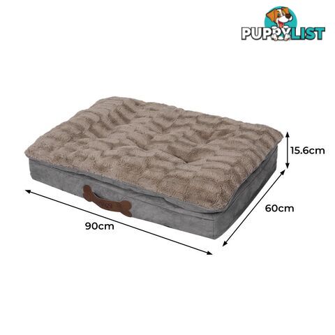 Dog Calming Bed Pet Cat Removable Cover Washable Orthopedic Memory Foam PaWz - WB-PT1058-S-KH