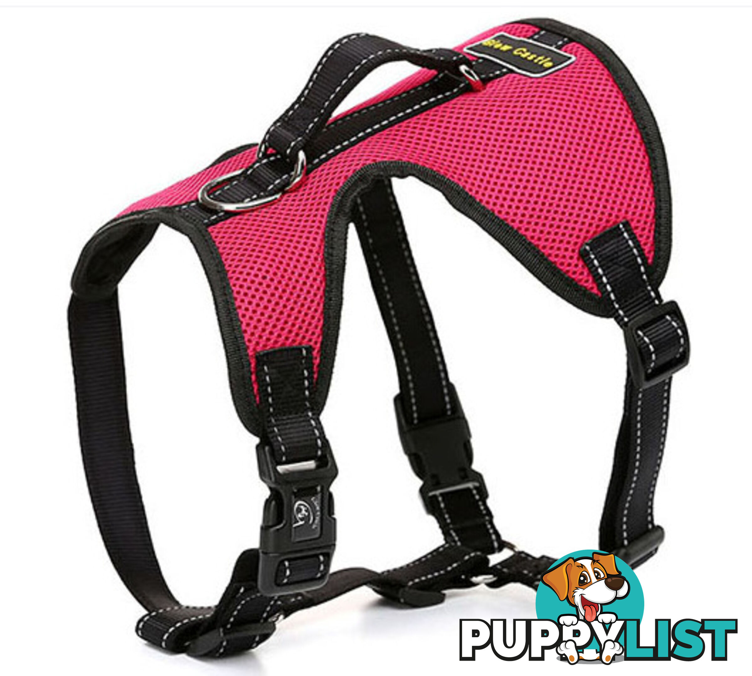 Dog Harness Billi Bob Soft Mesh Reflective Webbing - Moondidley Pets - MDPHARBILMGRN