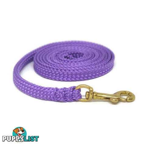 1.8m to 10m Long Dog Lead No Stitching Tough Yarnix 10mm Wide - YNXLD10-1.8YELBR