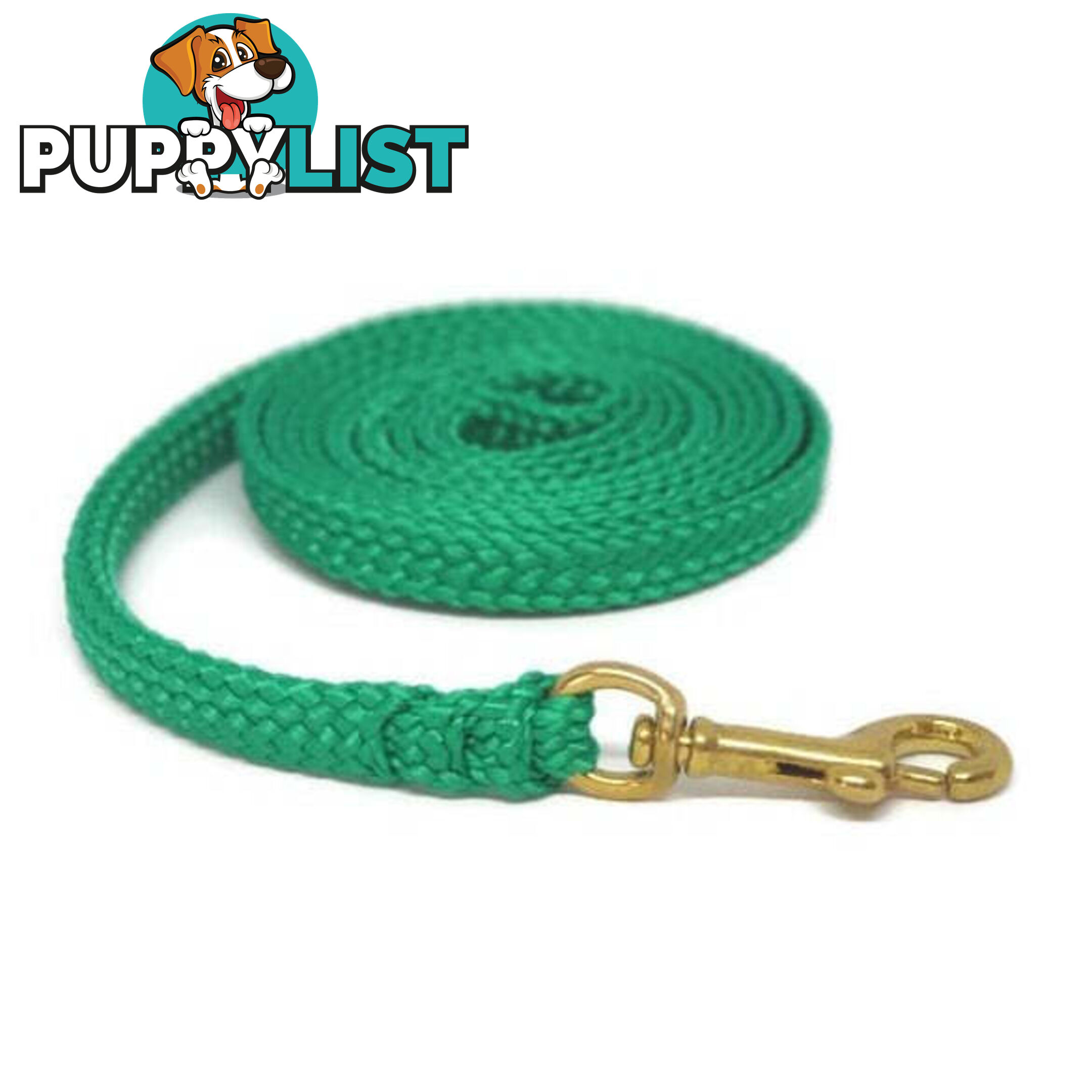 1.8m to 10m Long Dog Lead No Stitching Tough Yarnix 10mm Wide - YNXLD10-1.8YELBR