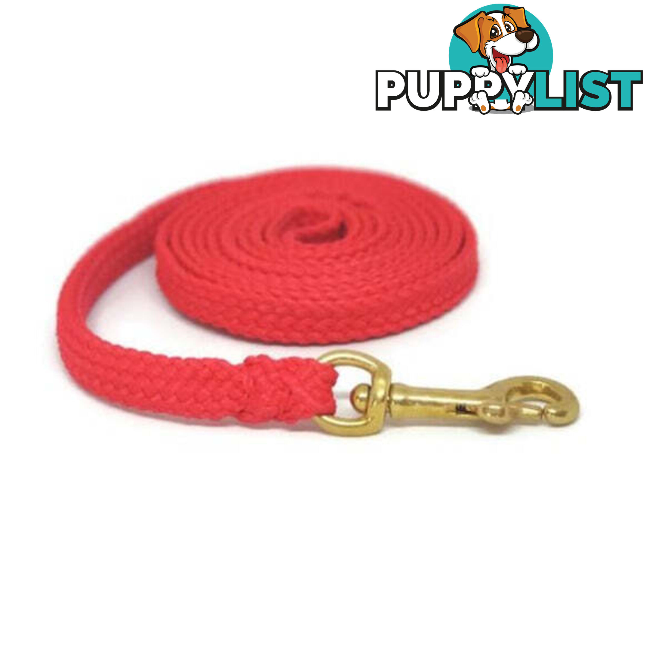1.8m to 10m Long Dog Lead No Stitching Tough Yarnix 10mm Wide - YNXLD10-1.8YELBR