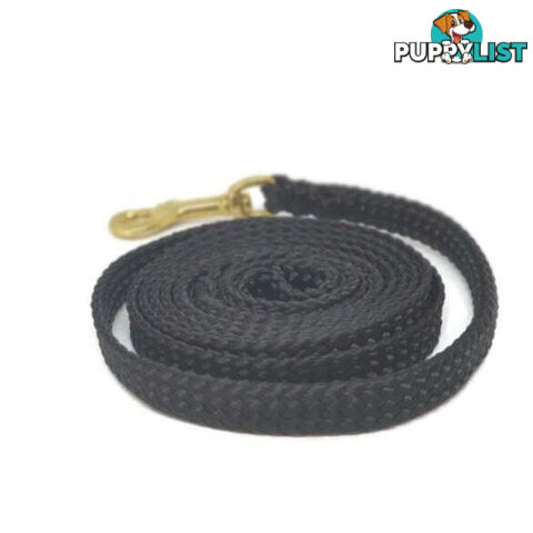 1.8m to 10m Long Dog Lead No Stitching Tough Yarnix 10mm Wide - YNXLD10-1.8YELBR