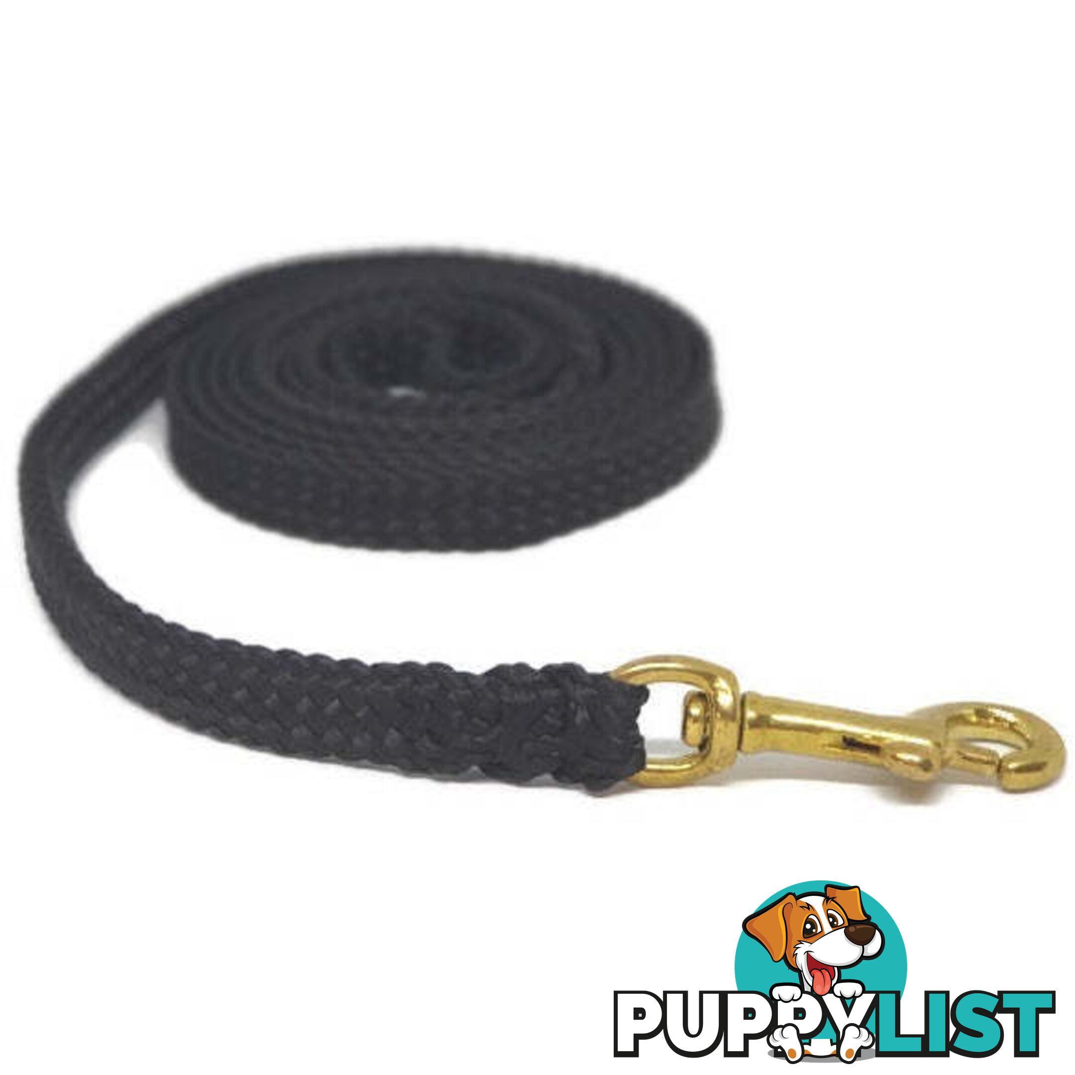 1.8m to 10m Long Dog Lead No Stitching Tough Yarnix 10mm Wide - YNXLD10-1.8YELBR