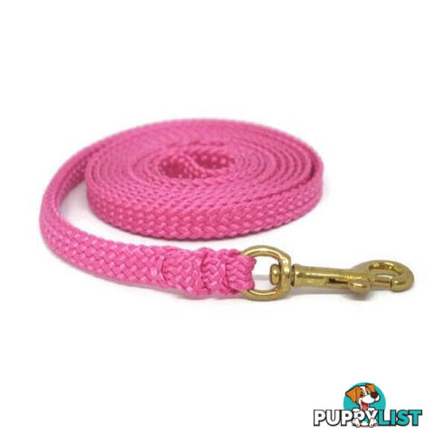 1.8m to 10m Long Dog Lead No Stitching Tough Yarnix 10mm Wide - YNXLD10-1.8YELBR