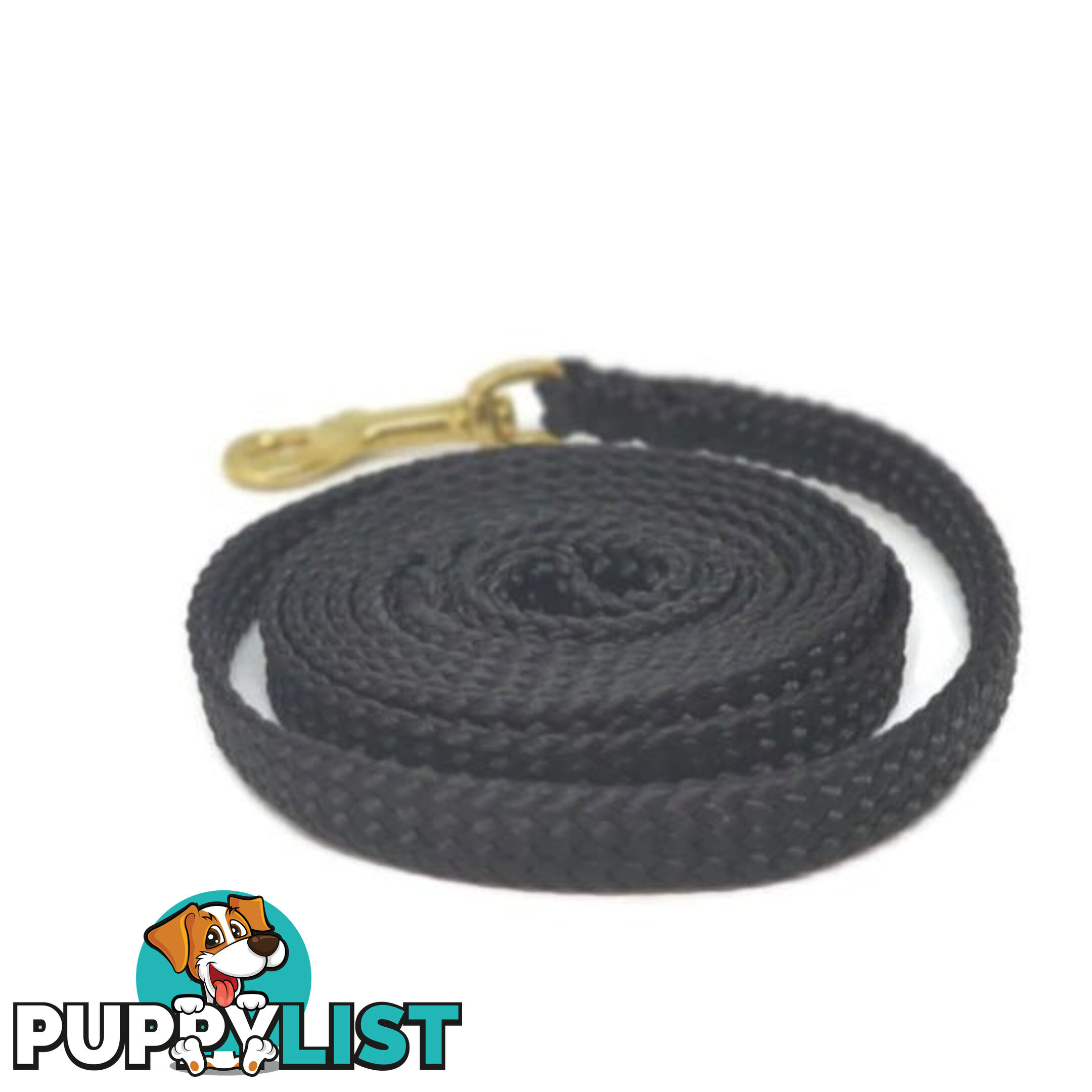 1.8m to 10m Long Dog Lead No Stitching Tough Yarnix 10mm Wide - YNXLD10-1.8YELBR