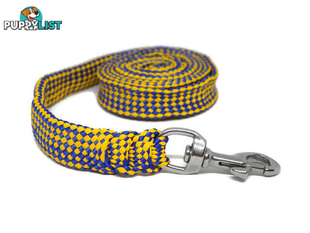 1.8m to 10m Long Dog Lead No Stitching Tough Yarnix 20mm Wide - YNXLD205SSPNK