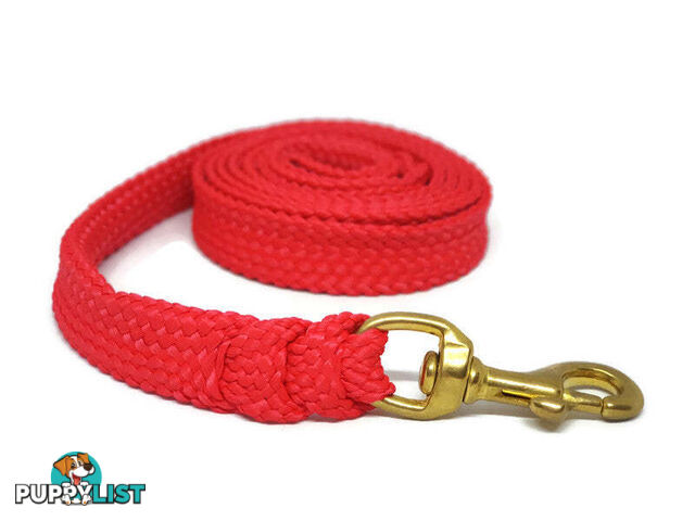 1.8m to 10m Long Dog Lead No Stitching Tough Yarnix 20mm Wide - YNXLD205SSPNK
