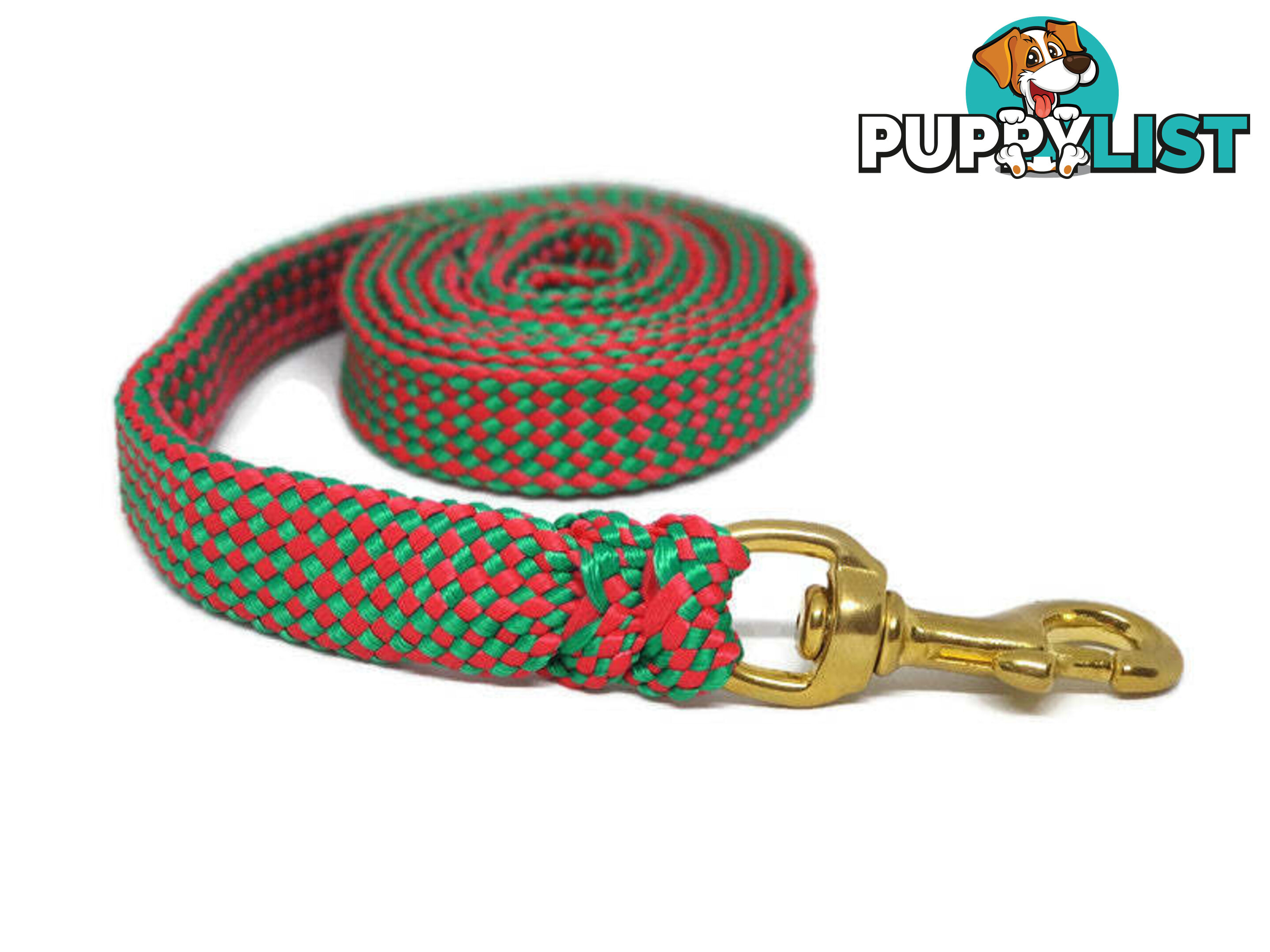 1.8m to 10m Long Dog Lead No Stitching Tough Yarnix 20mm Wide - YNXLD205SSPNK