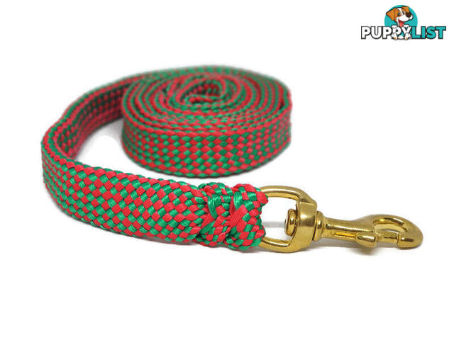 1.8m to 10m Long Dog Lead No Stitching Tough Yarnix 20mm Wide - YNXLD205SSPNK