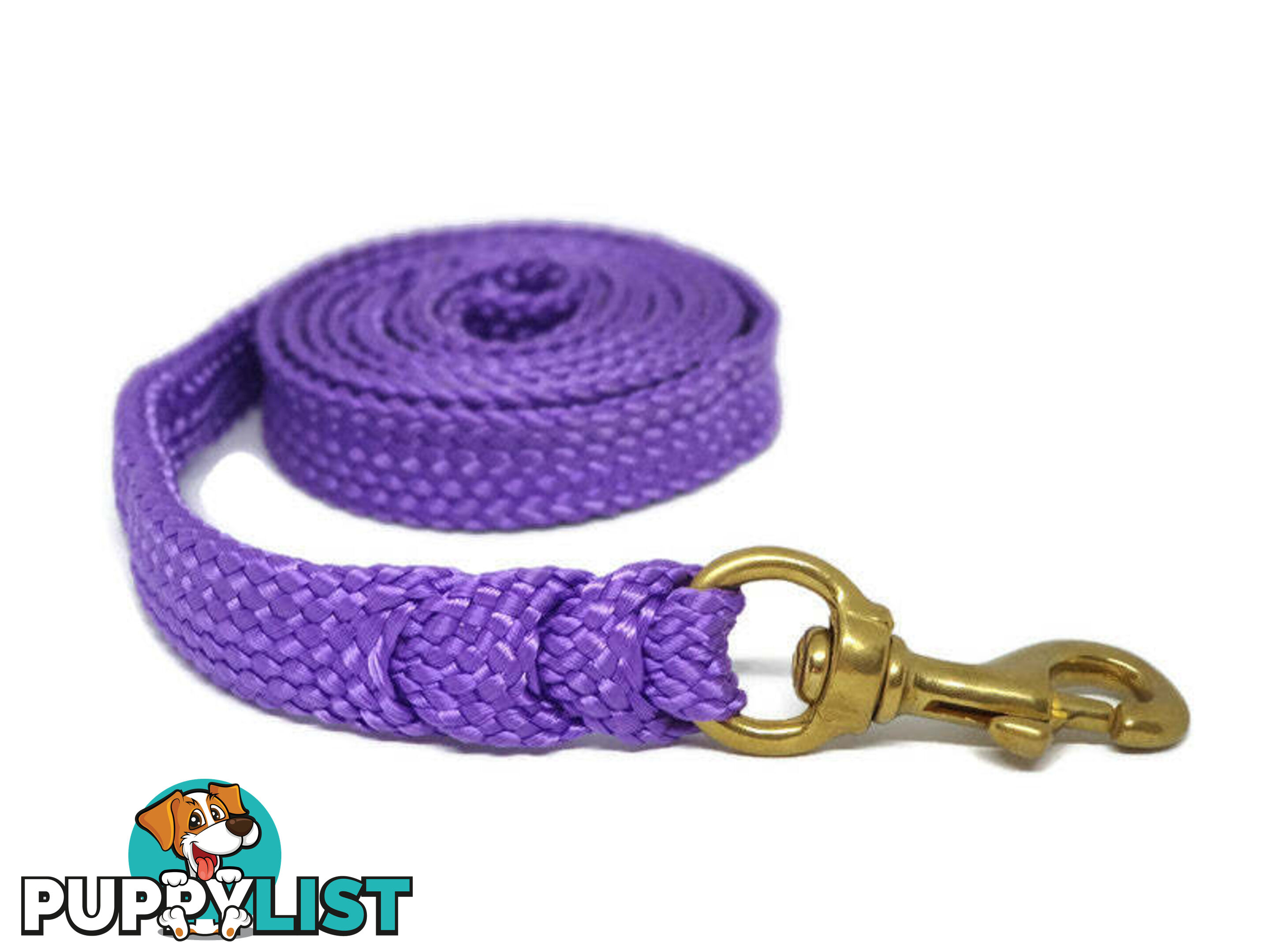 1.8m to 10m Long Dog Lead No Stitching Tough Yarnix 20mm Wide - YNXLD205SSPNK