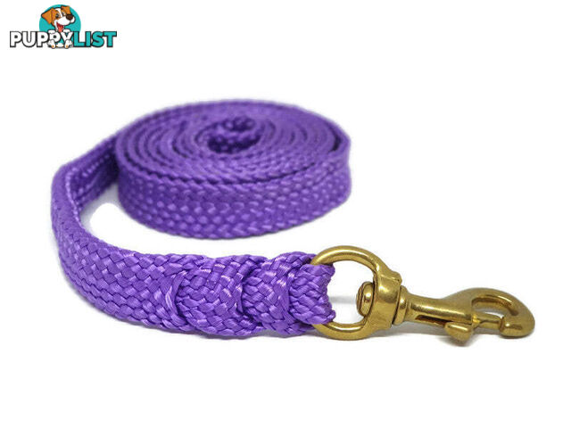 1.8m to 10m Long Dog Lead No Stitching Tough Yarnix 20mm Wide - YNXLD205SSPNK