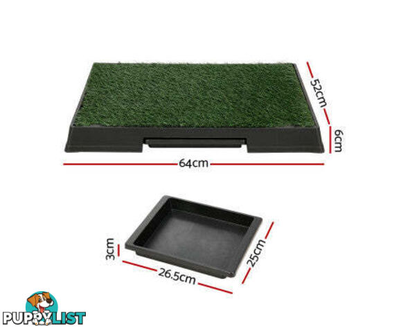 i.Pet Pet Training Pad With Tray Grass Mat - PET-PAD-GRASSX2