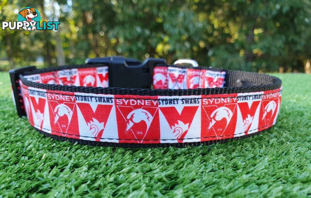 AFL Dog Collars, Footy - Aussie Rules - Moondidley Pets - MDPCOLAFLMSS
