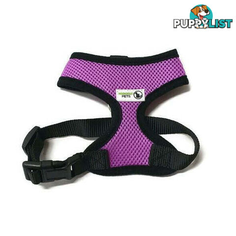 Pet Harness Soft Air Mesh Padded Adjustable  - Moondidley Pets - MDPHARMESSGRN