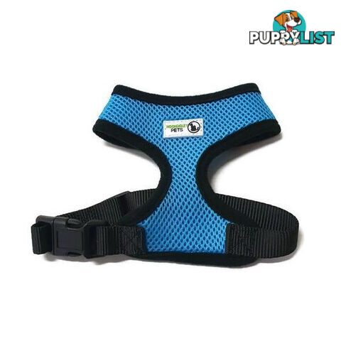 Pet Harness Soft Air Mesh Padded Adjustable  - Moondidley Pets - MDPHARMESSGRN