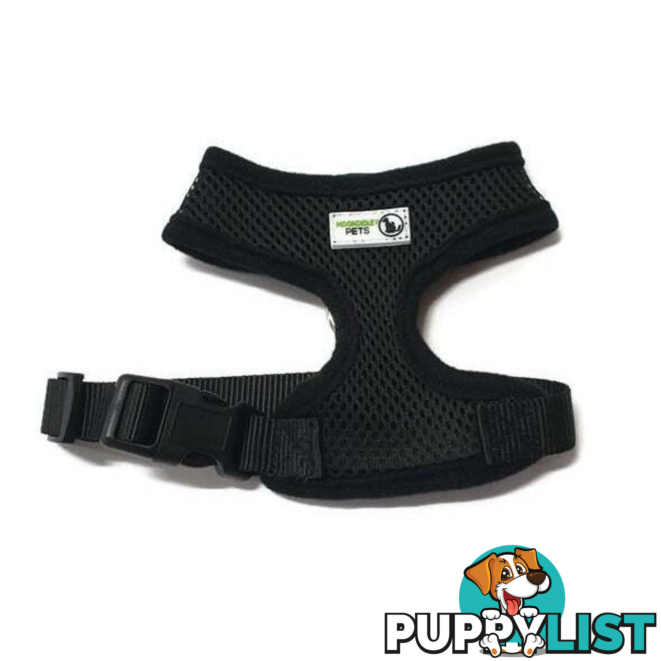 Pet Harness Soft Air Mesh Padded Adjustable  - Moondidley Pets - MDPHARMESSGRN