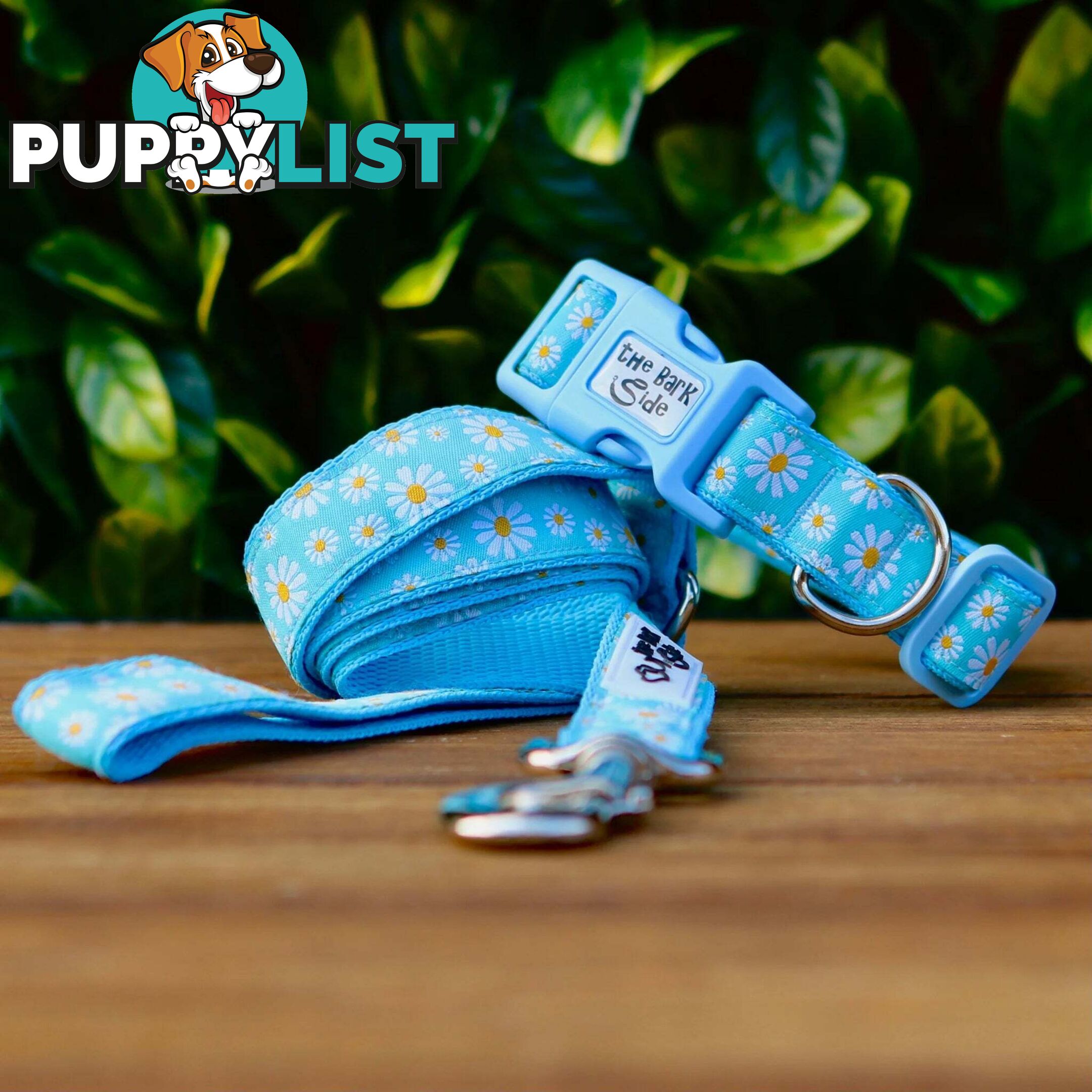 Daisy Dog Lead / Dog Leash - Hand Made by The Bark Side - TBSLDDAIBLU201.8