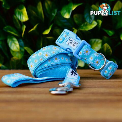 Daisy Dog Lead / Dog Leash - Hand Made by The Bark Side - TBSLDDAIBLU201.8