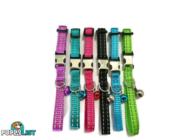 Cat/Puppy Collar Reflective - Moondidley Pets - MDPCOLCATREFGRN