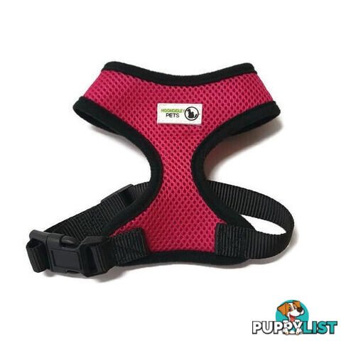 Pet Harness Soft Air Mesh Padded Adjustable  - Moondidley Pets - MDPHARMESXLBLK