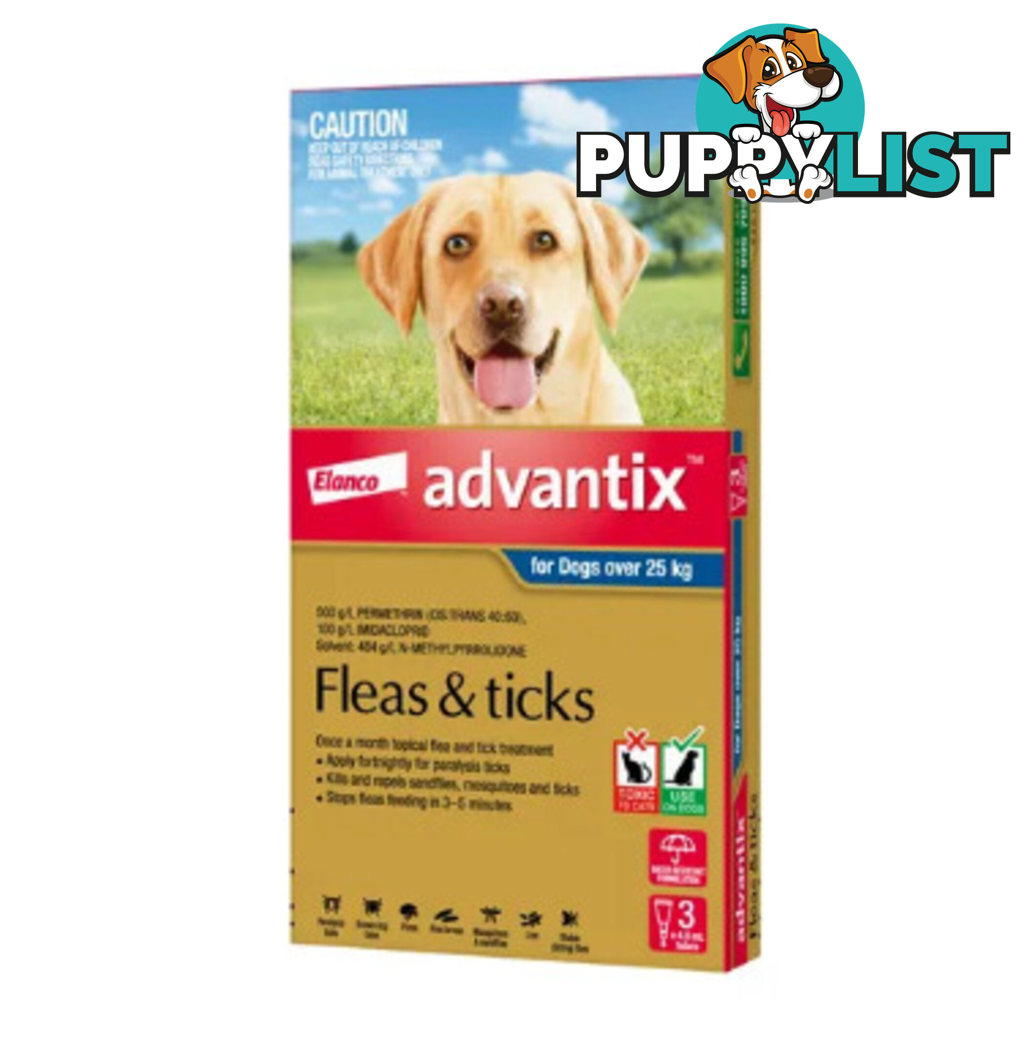 Advantix Fleas & Ticks - Spot-On Treatment 3PK - WPS-DHA2100
