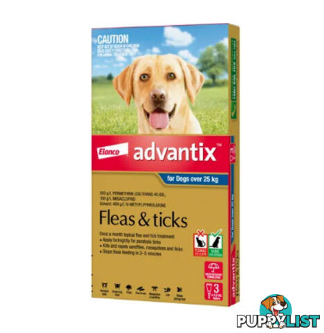 Advantix Fleas & Ticks - Spot-On Treatment 3PK - WPS-DHA2100