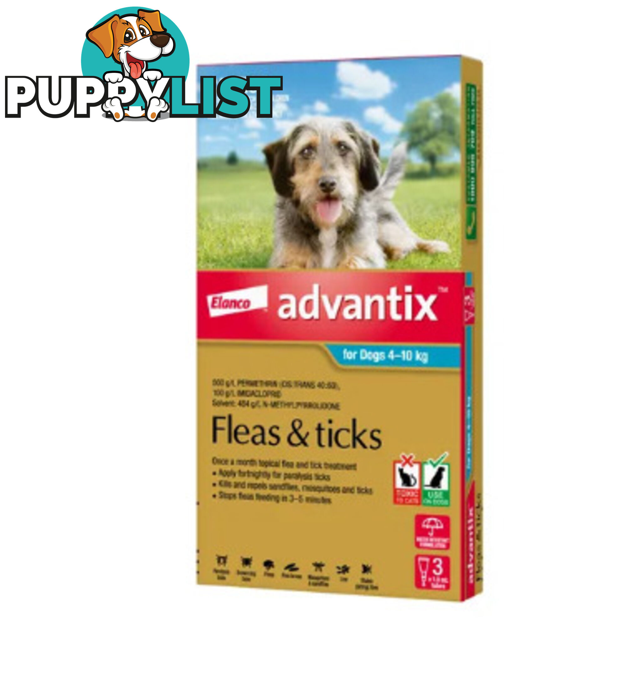 Advantix Fleas & Ticks - Spot-On Treatment 3PK - WPS-DHA2100