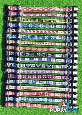 AFL Dog Collars, Footy - Aussie Rules - Moondidley Pets - MDPCOLAFLMGCS