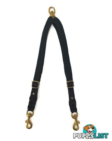2 Dog Coupler Two Way Twin Walking Lead No Stitching - Yarnix - YNXCOUP-20-BLUYEL