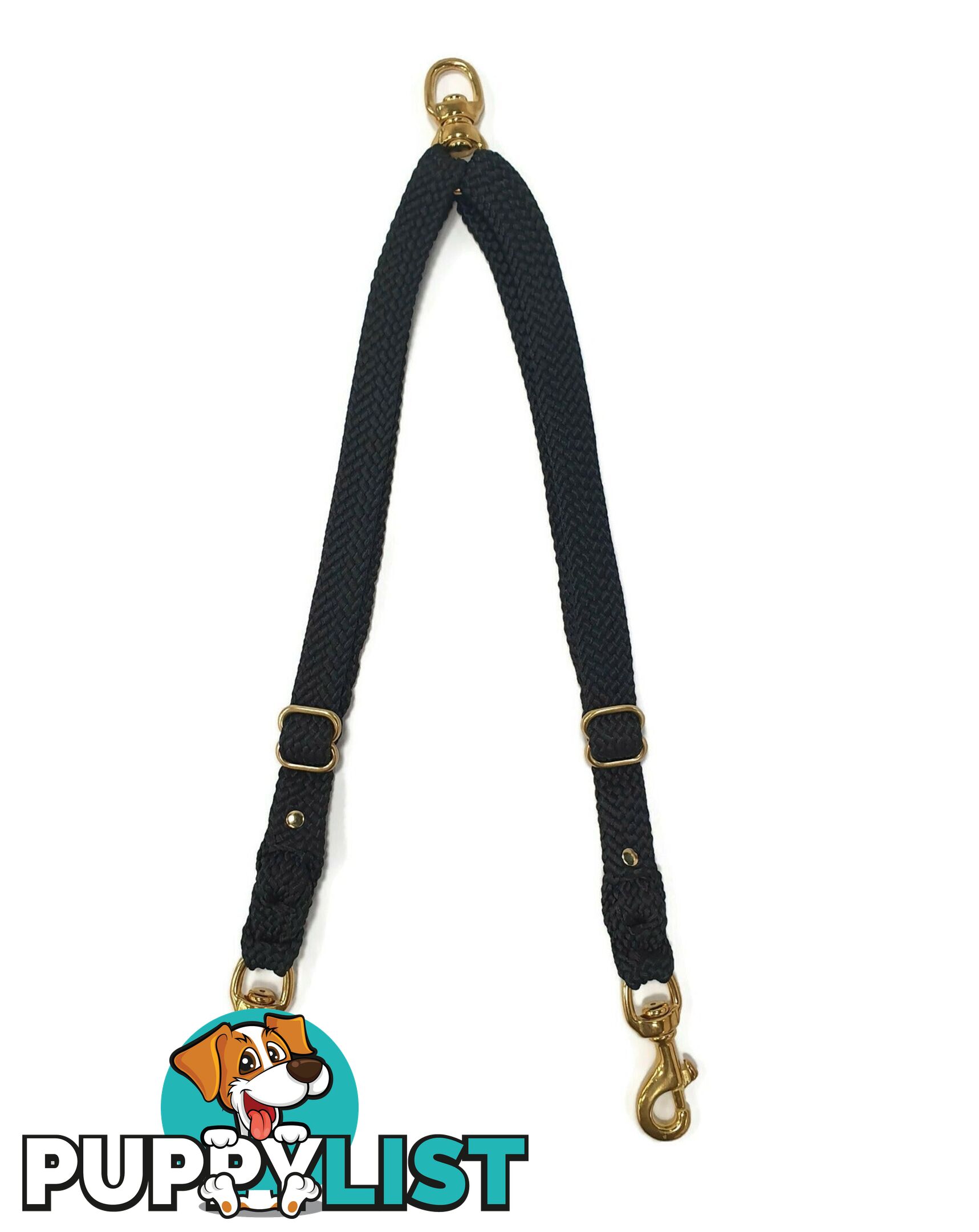 2 Dog Coupler Two Way Twin Walking Lead No Stitching - Yarnix - YNXCOUP-20-BLUYEL