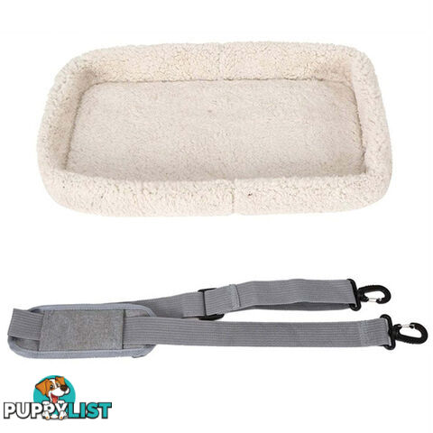 Pet Carrier Bag Travel Bag for Cats and Small Dogs Cozy Bed, Shoulder Strap - V324-PT-BGGREY