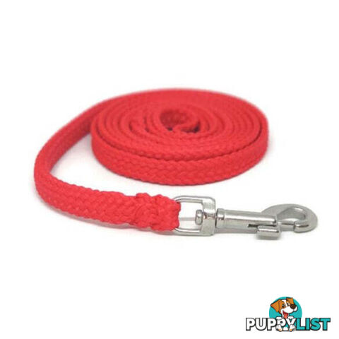 1.8m to 10m Long Dog Lead No Stitching Tough Yarnix 10mm Wide - YNXLD10-10-PUR-SS