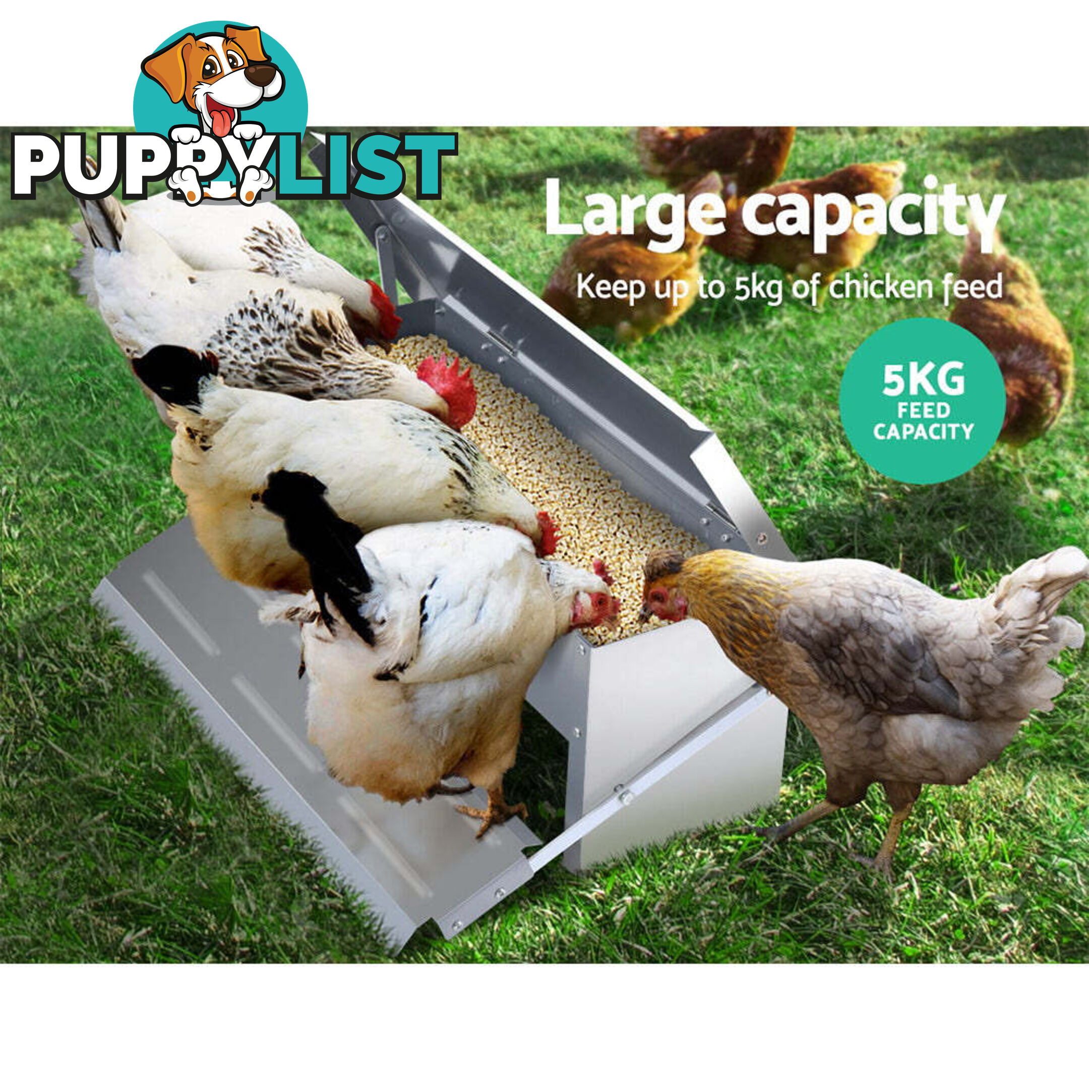 Giantz Chicken Feeder 5KG Automatic Auto - FIK-FEEDER