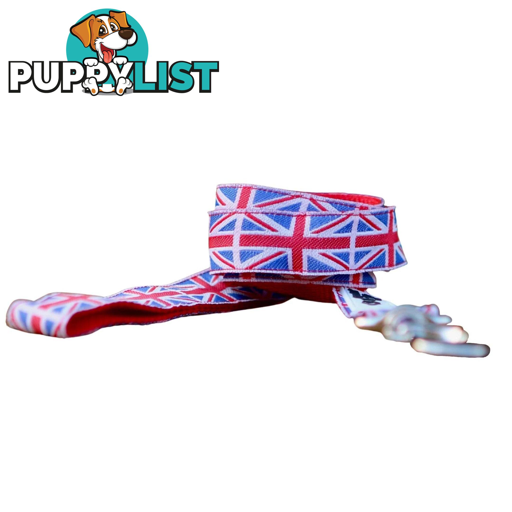 Union Jack Dog Lead / Dog Leash - Hand Made by The Bark Side - TBSLDUNI251.2